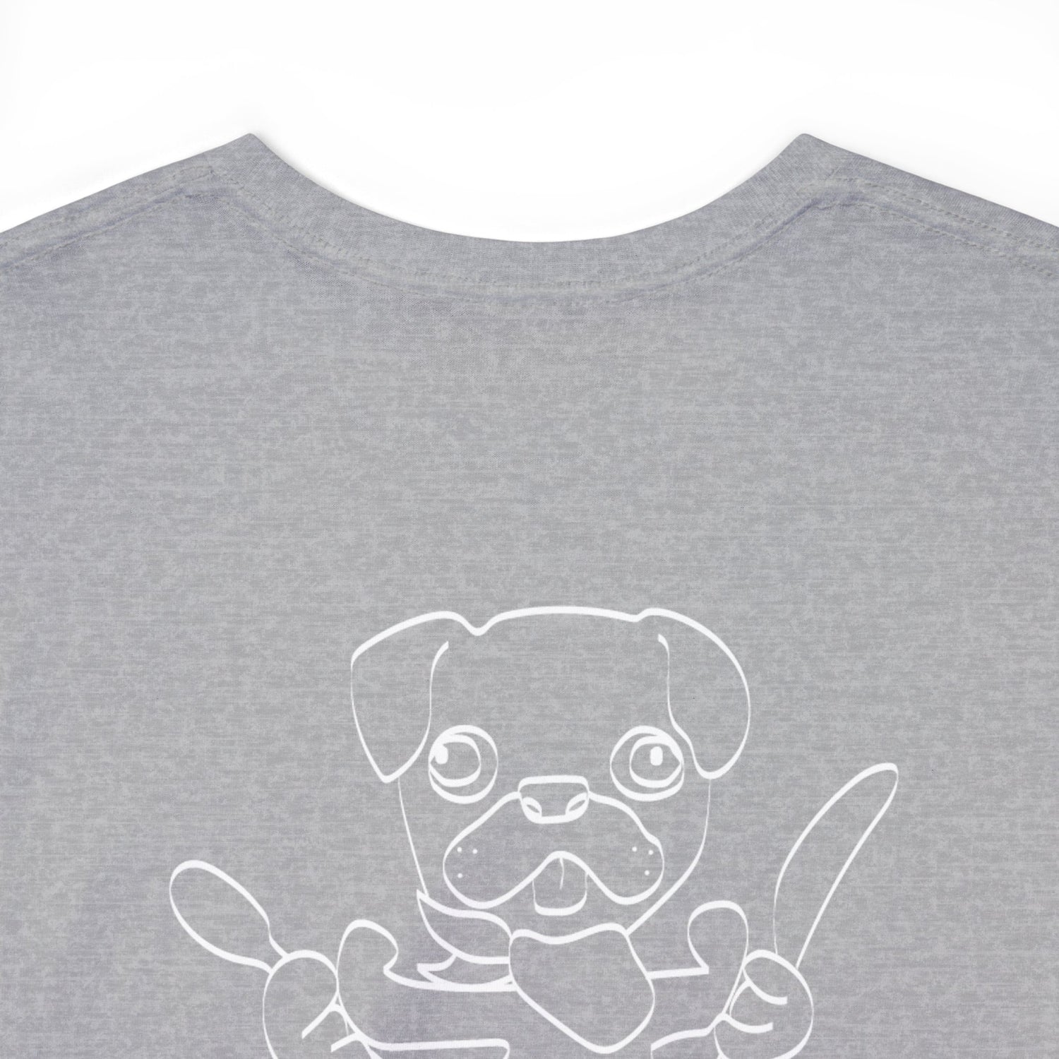 HUMAN FOOD PLEASE TEE GREY