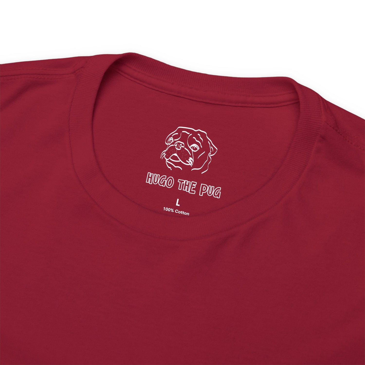 HUMAN FOOD PLEASE TEE CARDINAL RED