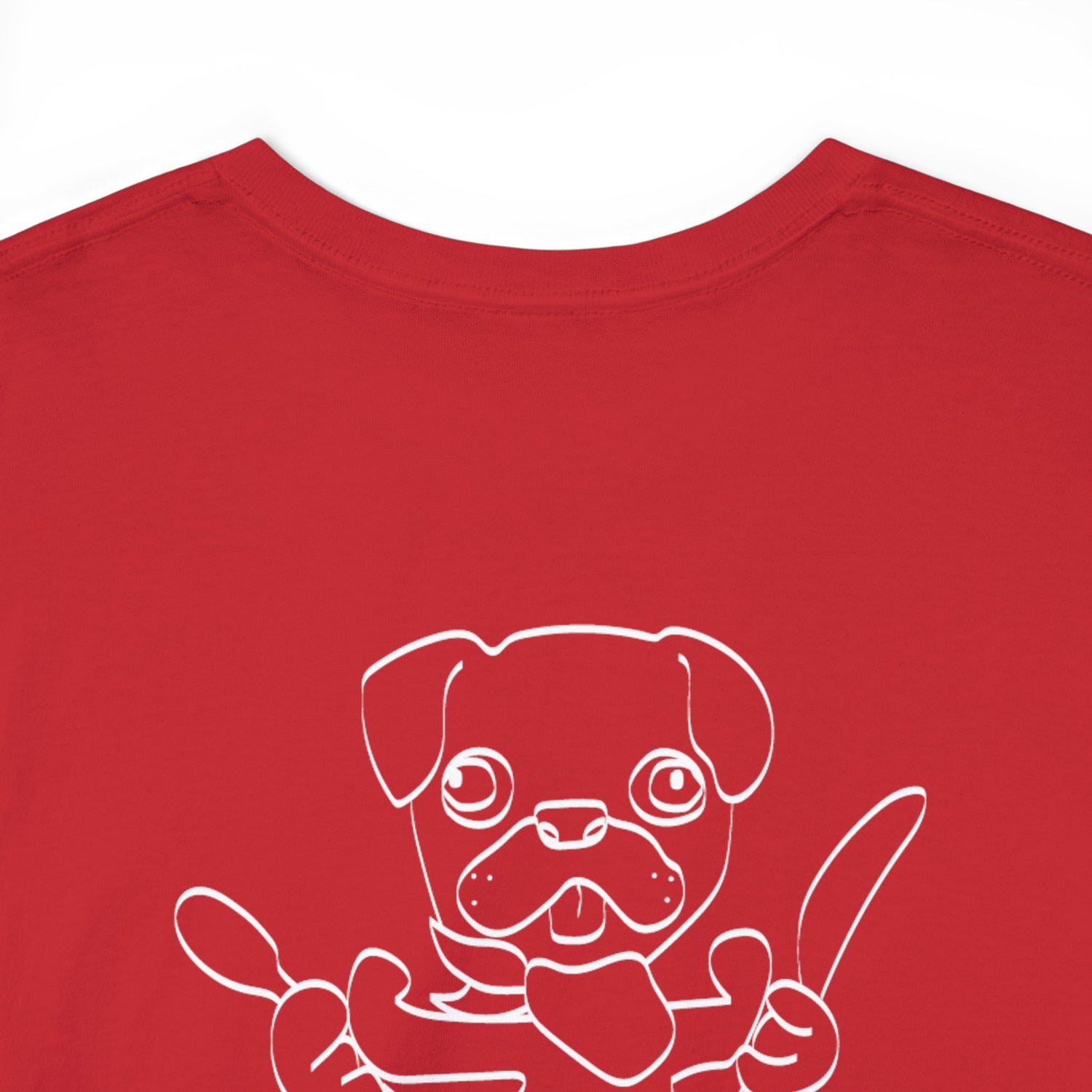 HUMAN FOOD PLEASE TEE RED