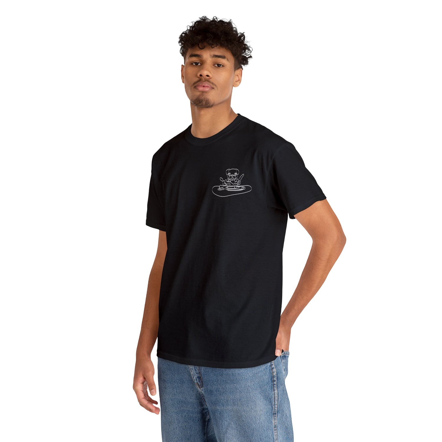 HUMAN FOOD PLEASE TEE BLACK