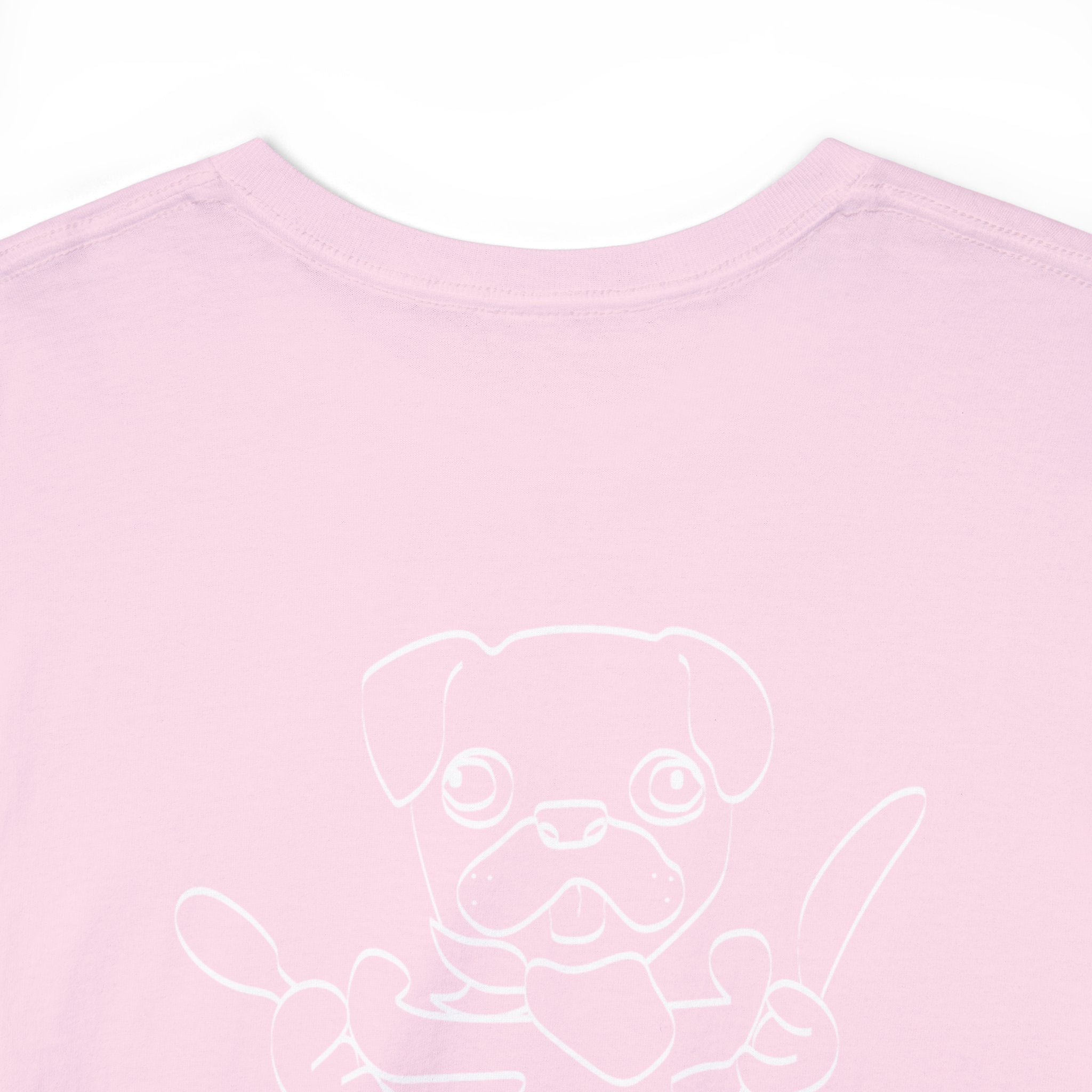 HUMAN FOOD PLEASE TEE PINK