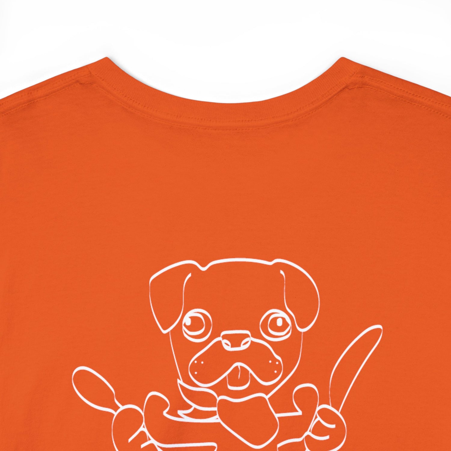 HUMAN FOOD PLEASE TEE ORANGE