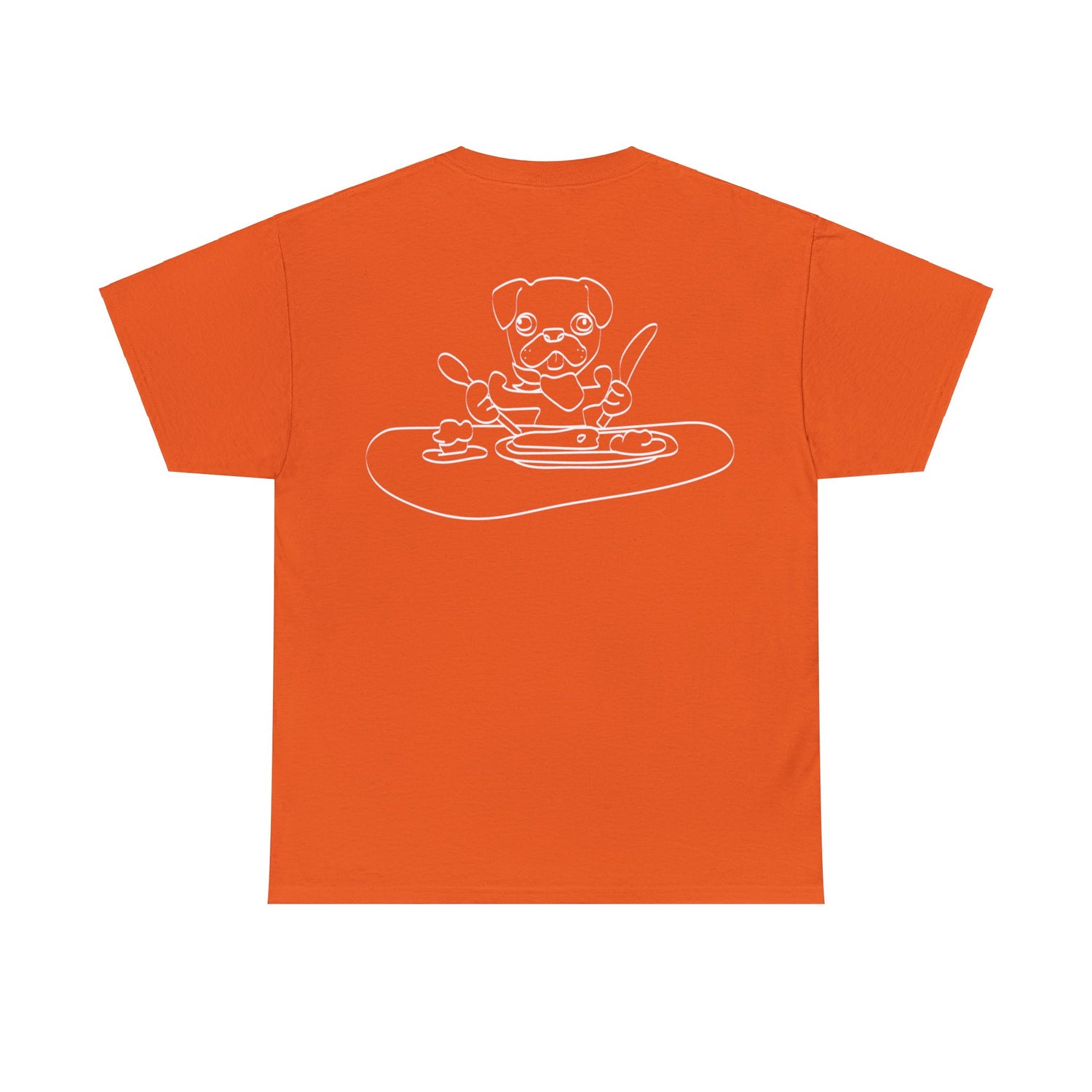 HUMAN FOOD PLEASE TEE ORANGE