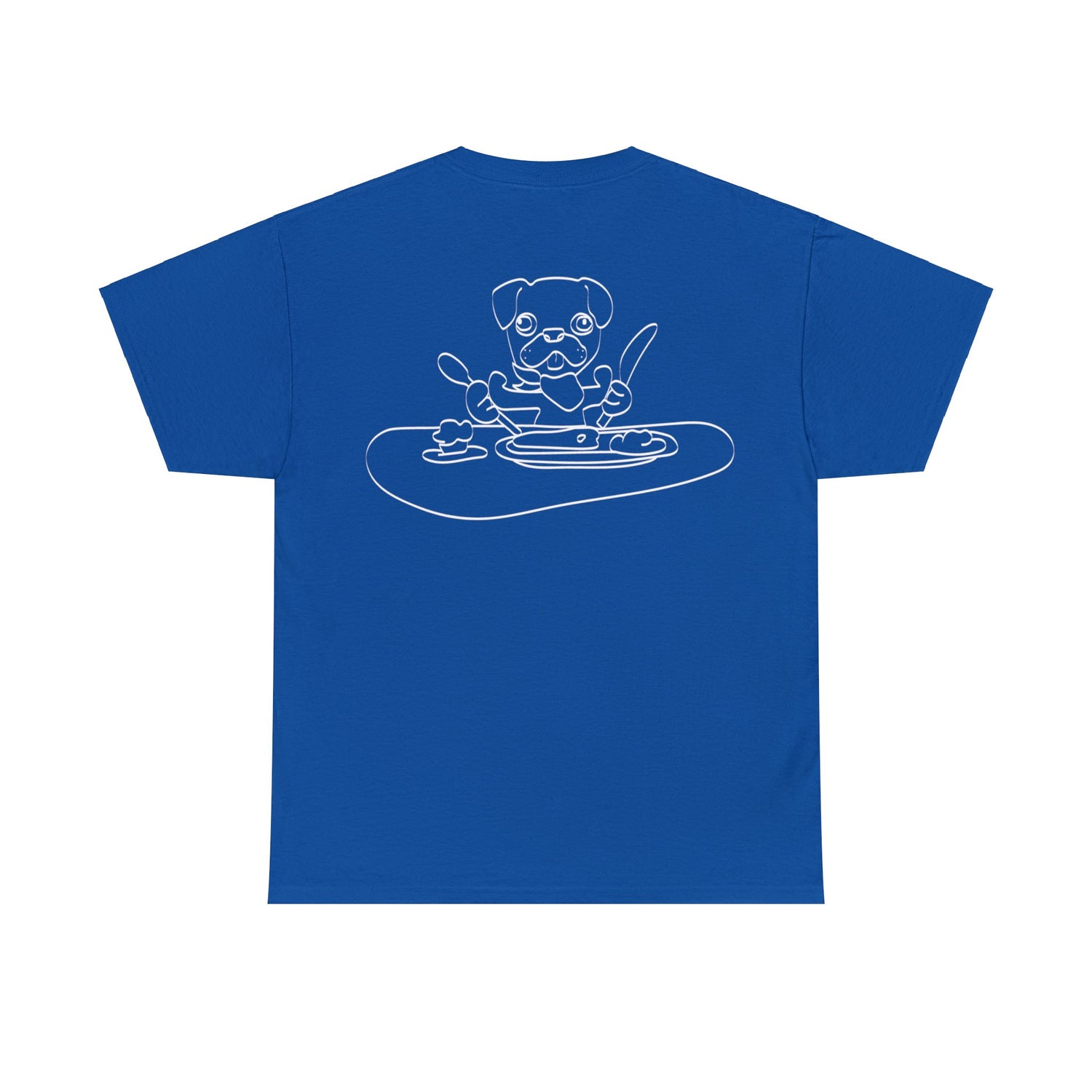 HUMAN FOOD PLEASE TEE ROYAL