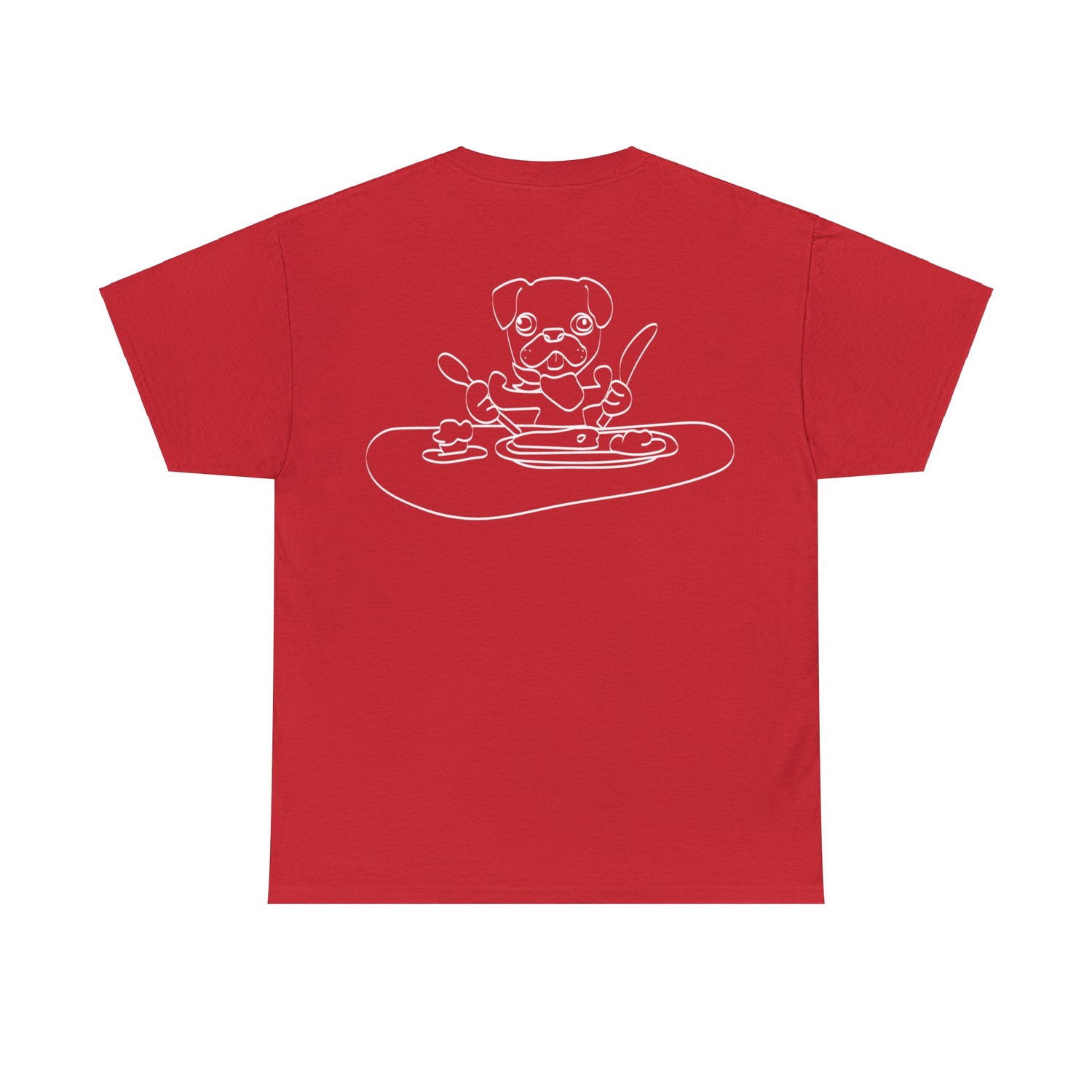 HUMAN FOOD PLEASE TEE RED