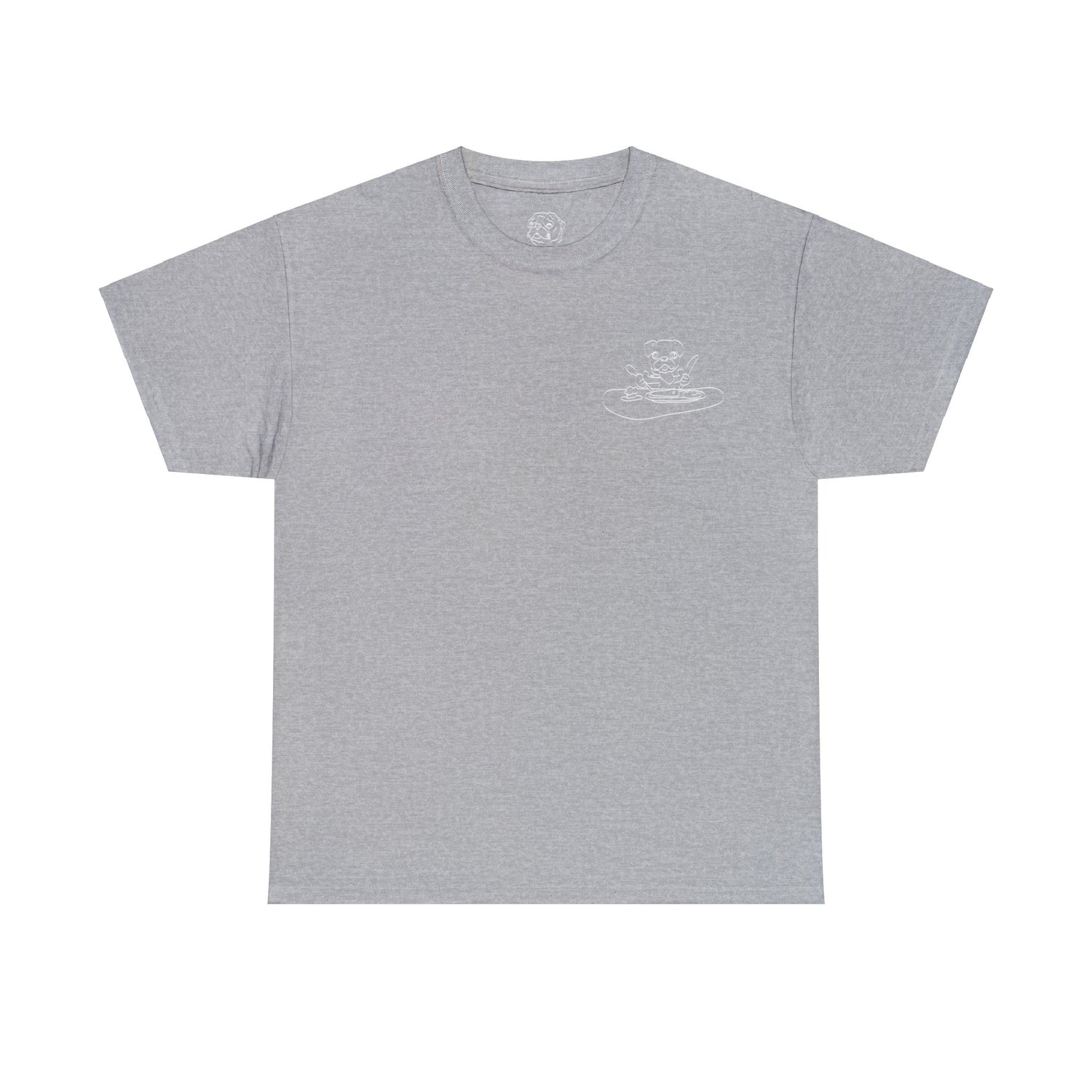 HUMAN FOOD PLEASE TEE GREY