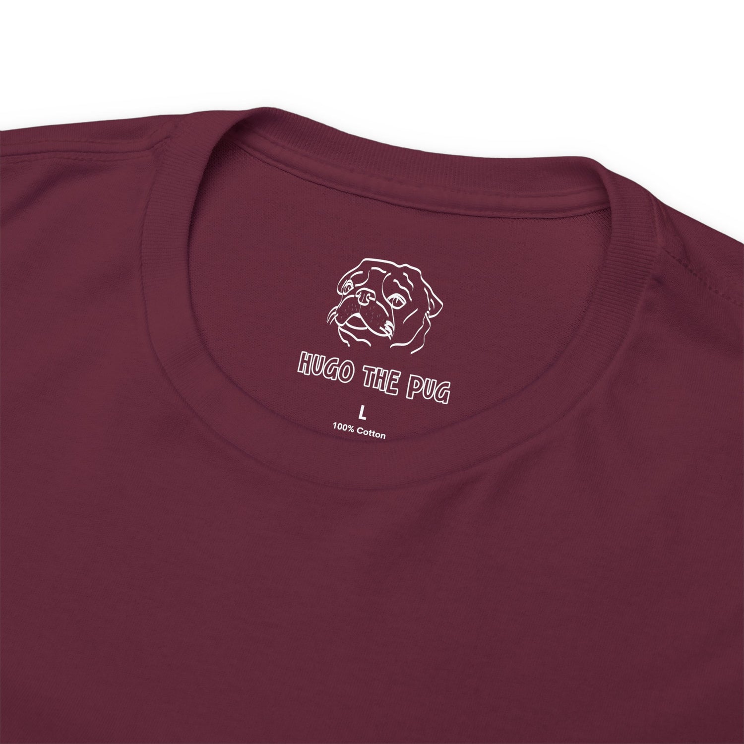 HUMAN FOOD PLEASE TEE MAROON