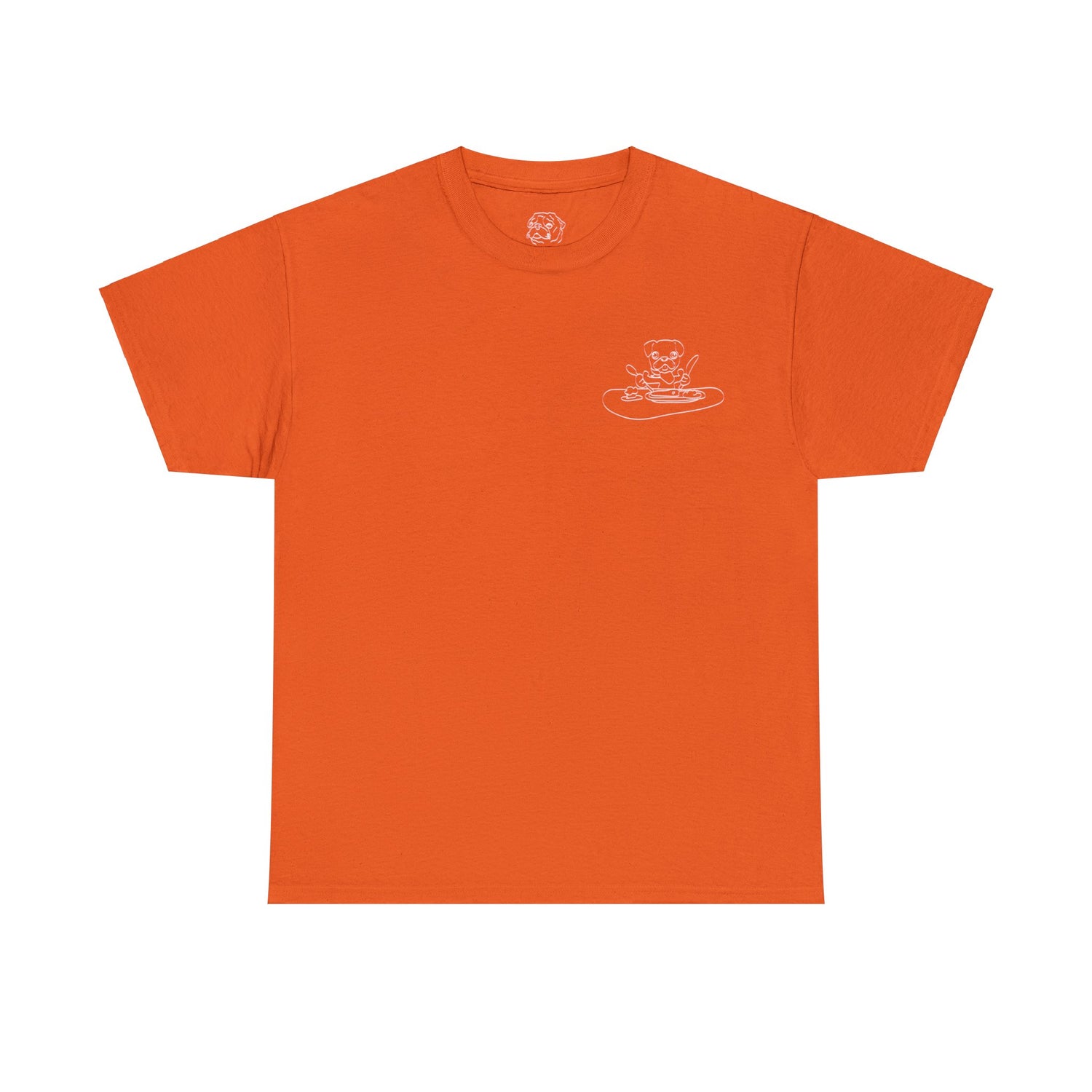 HUMAN FOOD PLEASE TEE ORANGE